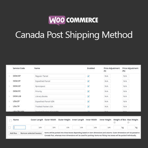 WooCommerce Canada Post Shipping Method - Dghut