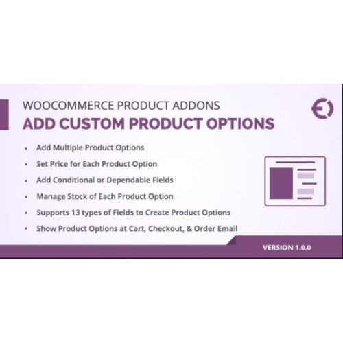 WooCommerce Custom Product Addons, Custom Product Options - Dghut