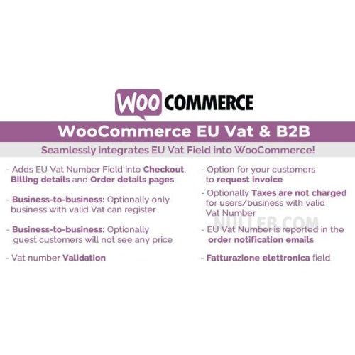 WooCommerce Eu Vat & B2B - Dghut