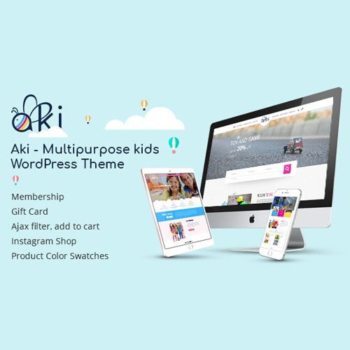 Aki – Multipurpose Kids WordPress Theme - Dghut