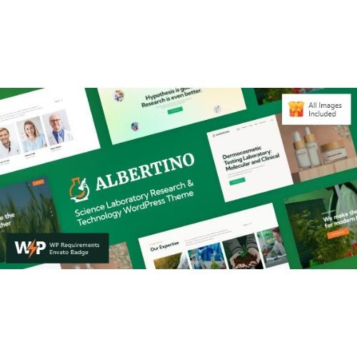 Albertino – Science Laboratory Research & Technology WordPress Theme - Dghut