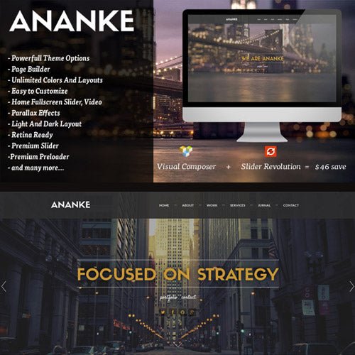 Ananke – One Page Parallax WordPress Theme - Dghut