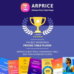 ARPrice – Responsive WordPress Pricing Table Plugin - Dghut