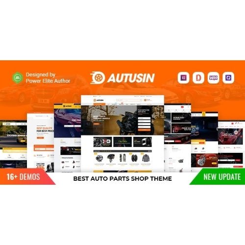 Autusin – Auto Parts &amp; Car Accessories Shop Elementor WooCommerce WordPress Theme - Dghut