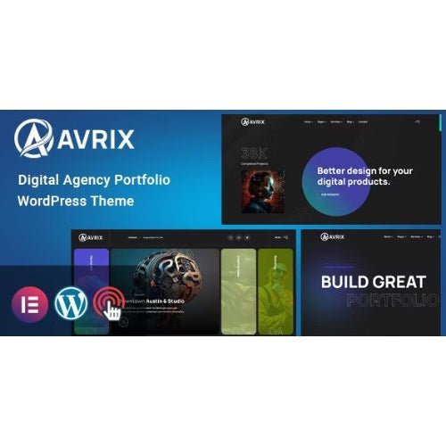 Avrix – Digital Agency Portfolio WordPress - Dghut