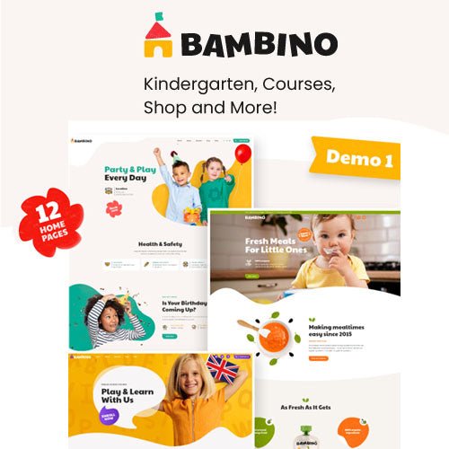 Bambino – Child &amp; Baby Care WordPress Theme - Dghut