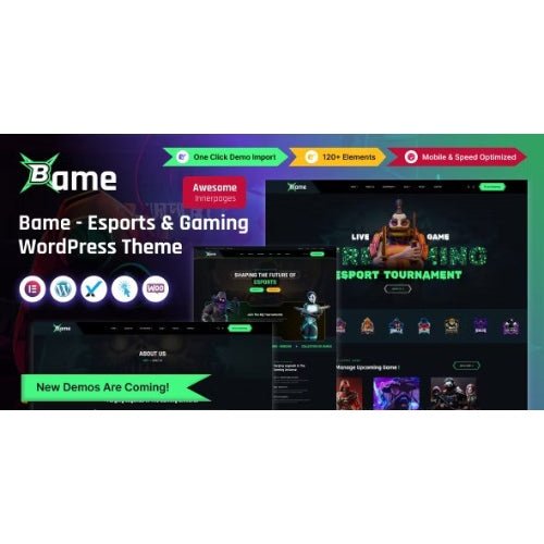 Bame – eSports and Gaming WordPress Theme - Dghut