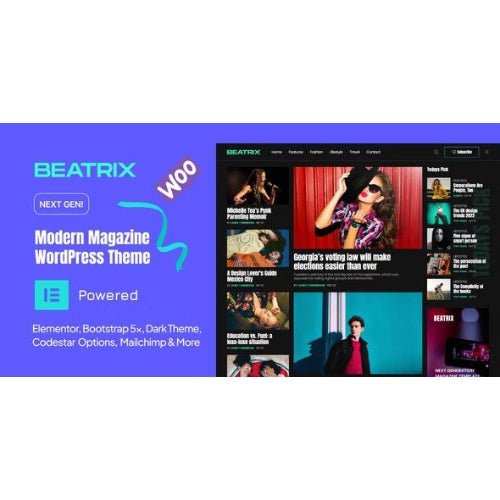 Beatrix – Modern Magazine WordPress Theme - Dghut