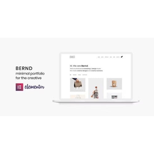 Bernd – Minimal WordPress Portfolio Theme - Dghut