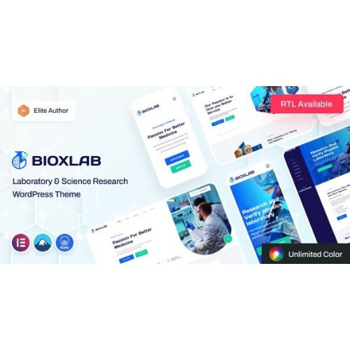 Bioxlab – Laboratory & Science Research WordPress Theme - Dghut