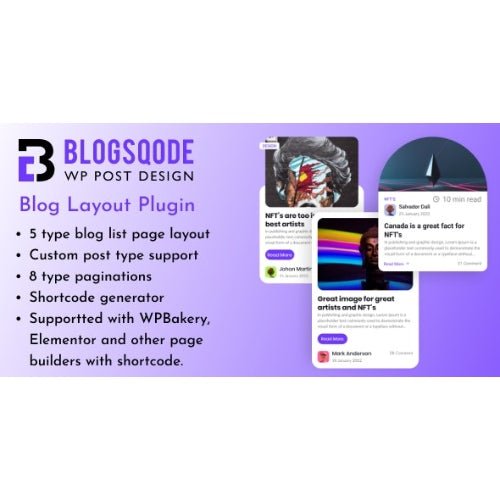 Blog Layout Plugin and News Post Design for WordPress – Blogsqode - Dghut