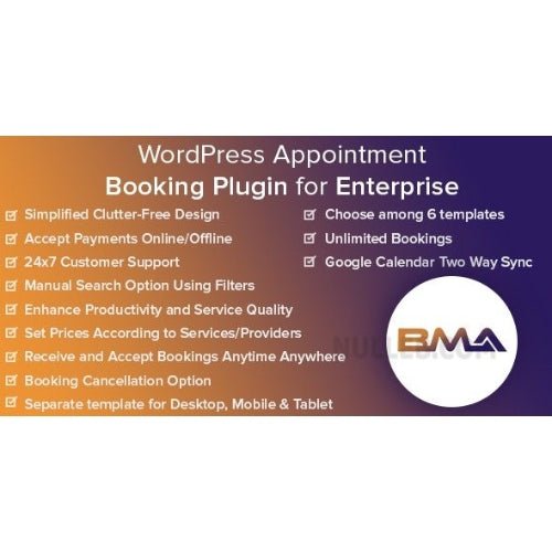 BMA – WordPress Appointment Booking Plugin for Enterprise - Dghut
