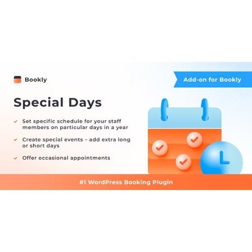 Bookly Special Days (Add - on) - Dghut