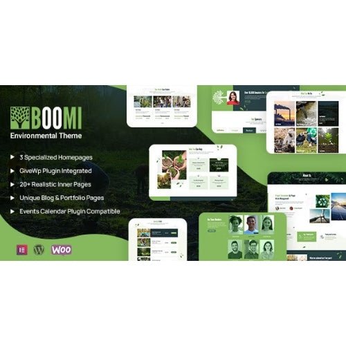 Boomi – Environment & Ecology WordPress Theme - Dghut