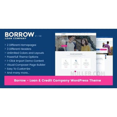 Borrow – Loan Company Responsive WordPress Theme - Dghut