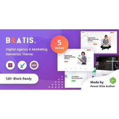 Bratis – Digital Marketing WordPress Theme + RTL - Dghut