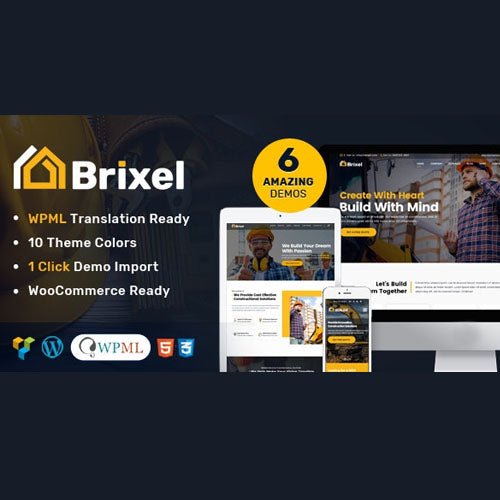 Brixel Building Construction WordPress Theme - Dghut