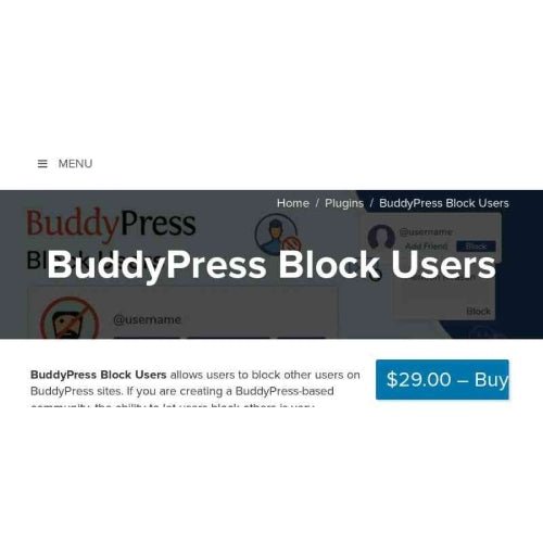 BuddyPress Block Users - Dghut