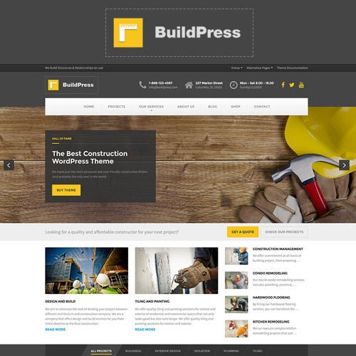 BuildPress – Multi - purpose Construction and Landscape WP Theme - Dghut