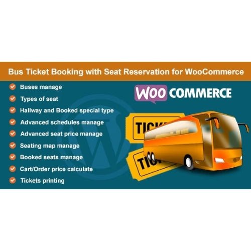 Bus Ticket Booking with Seat Reservation for WooCommerce - Dghut
