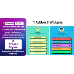 BWD Bio Link Maker Addon For Elementor - Dghut