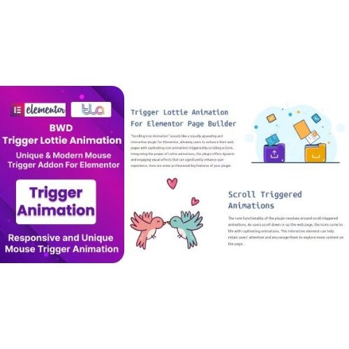 BWD Trigger Lottie Animation Addon For Elementor - Dghut