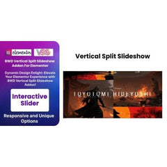 BWD Vertical Split Slideshow Addon For Elementor - Dghut