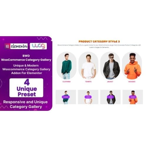 BWD WooCommerce Category Gallery Addon For Elementor - Dghut