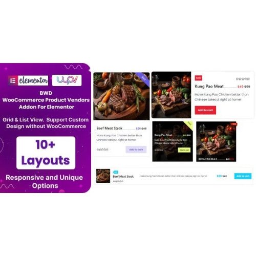 BWD WooCommerce Product Vendors Addon For Elementor - Dghut