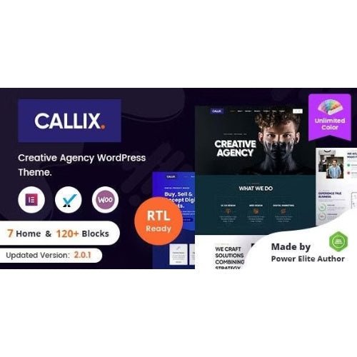 Callix – Creative Agency WordPress Theme + RTL - Dghut