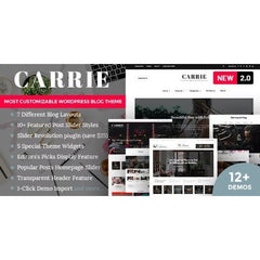 Carrie – Personal & Magazine WordPress Theme - Dghut