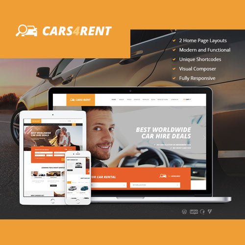 Cars4Rent | Auto Rental & Taxi Service WordPress Theme + RTL - Dghut