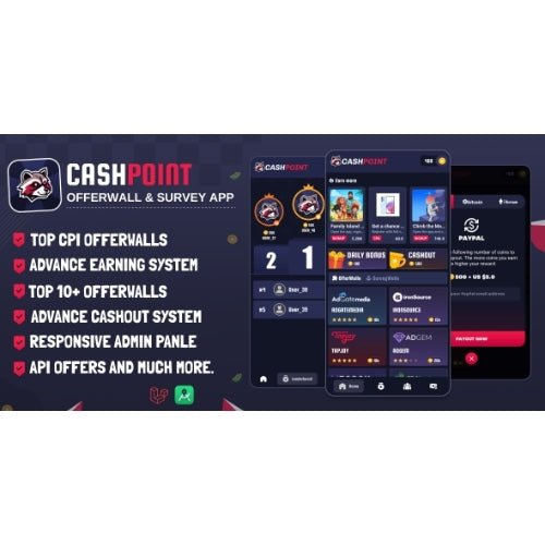 CashPoint Offers & Survay App with Admin Panel - Dghut