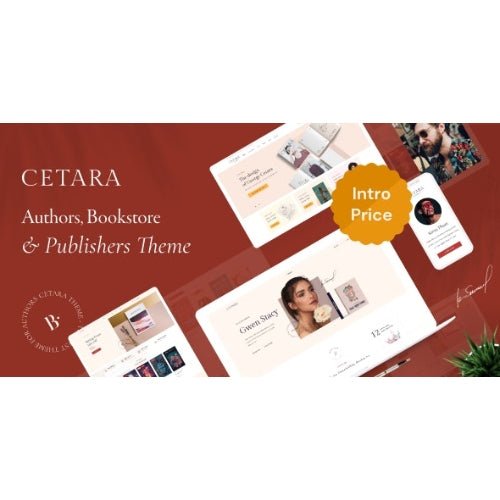 Cetara – Beautiful WordPress Theme for Authors - Dghut