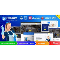 Clenix – Cleaning Services WordPress Theme - Dghut