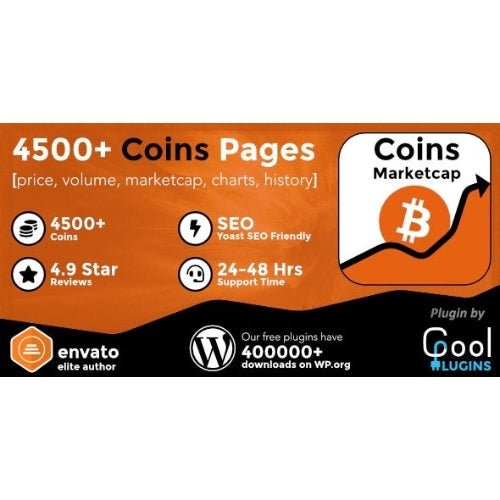 Coins MarketCap – WordPress Cryptocurrency Plugin - Dghut