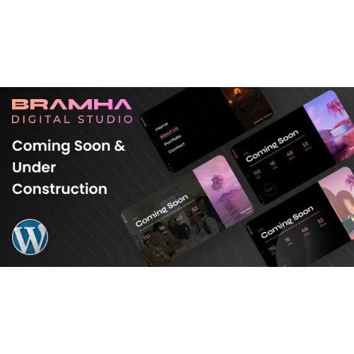 Coming Soon & Under Construction WordPress Theme – Bramha - Dghut