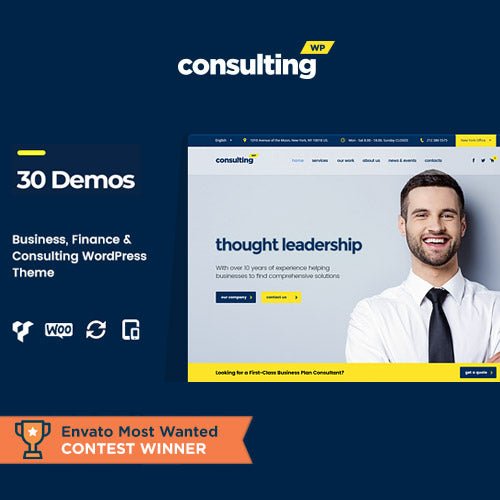 Consulting – Business Finance WordPress Theme - Dghut