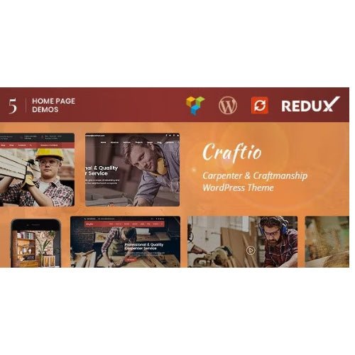 Craftio – Carpenter WordPress Theme - Dghut