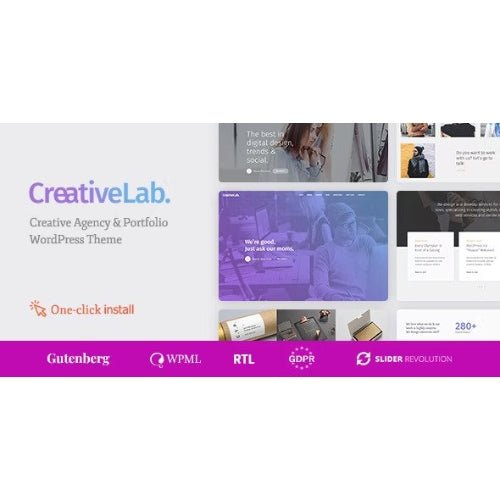 Creative Lab – Studio Portfolio & Design Agency WordPress Theme - Dghut