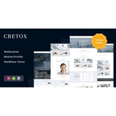 Cretox – Multipurpose Minimal Portfolio WordPress Theme - Dghut