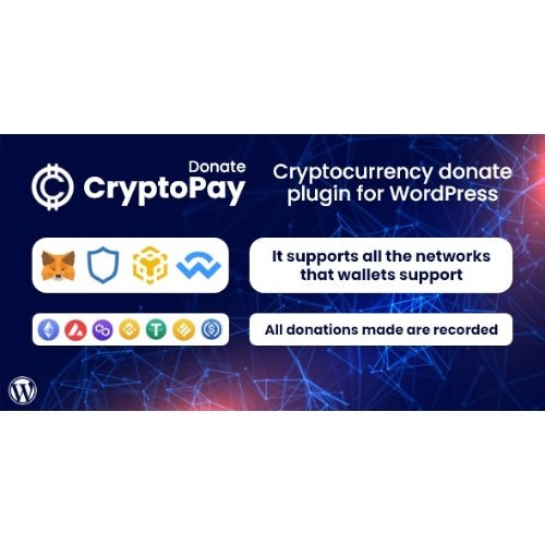 CryptoPay Donate – Cryptocurrency Donate Plugin for WordPress - Dghut