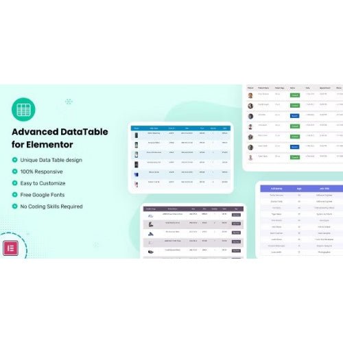 Datalentor – Advanced DataTable for Elementor - Dghut