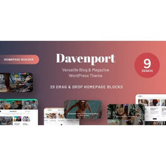 Davenport – Versatile Blog and Magazine WordPress Theme - Dghut