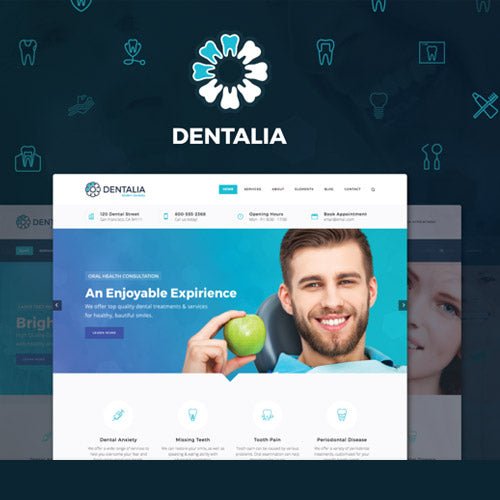 Dentalia – Dentist & Medical WordPress Them - Dghut