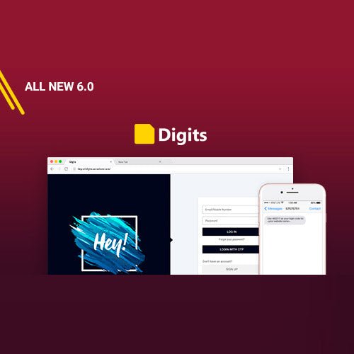 Digits : WordPress Mobile Number Signup and Login - Dghut