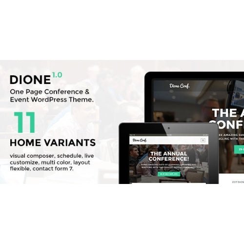 Dione – Conference & Event WordPress Theme - Dghut