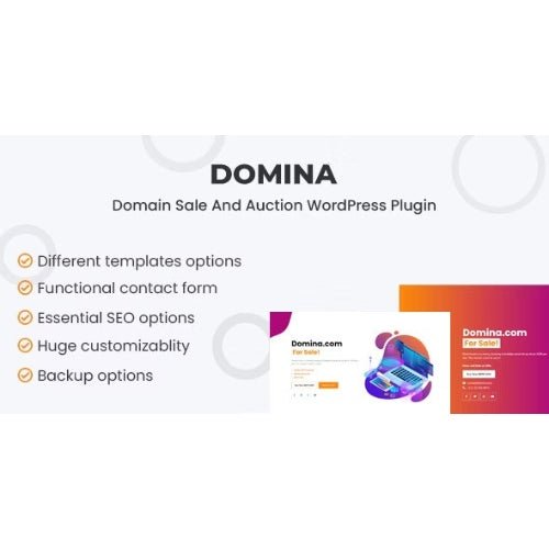 Domina – Domain For Sale & Auction Plugin - Dghut