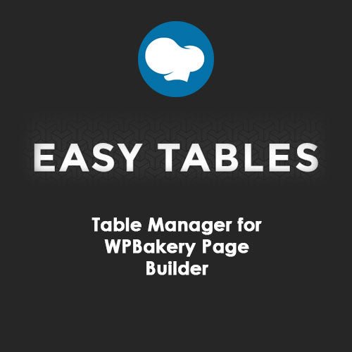 Easy Tables – Table Manager for WPBakery Page Builder - Dghut