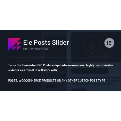 Ele Posts Slider – Any Post Type Slider for Elementor PRO - Dghut